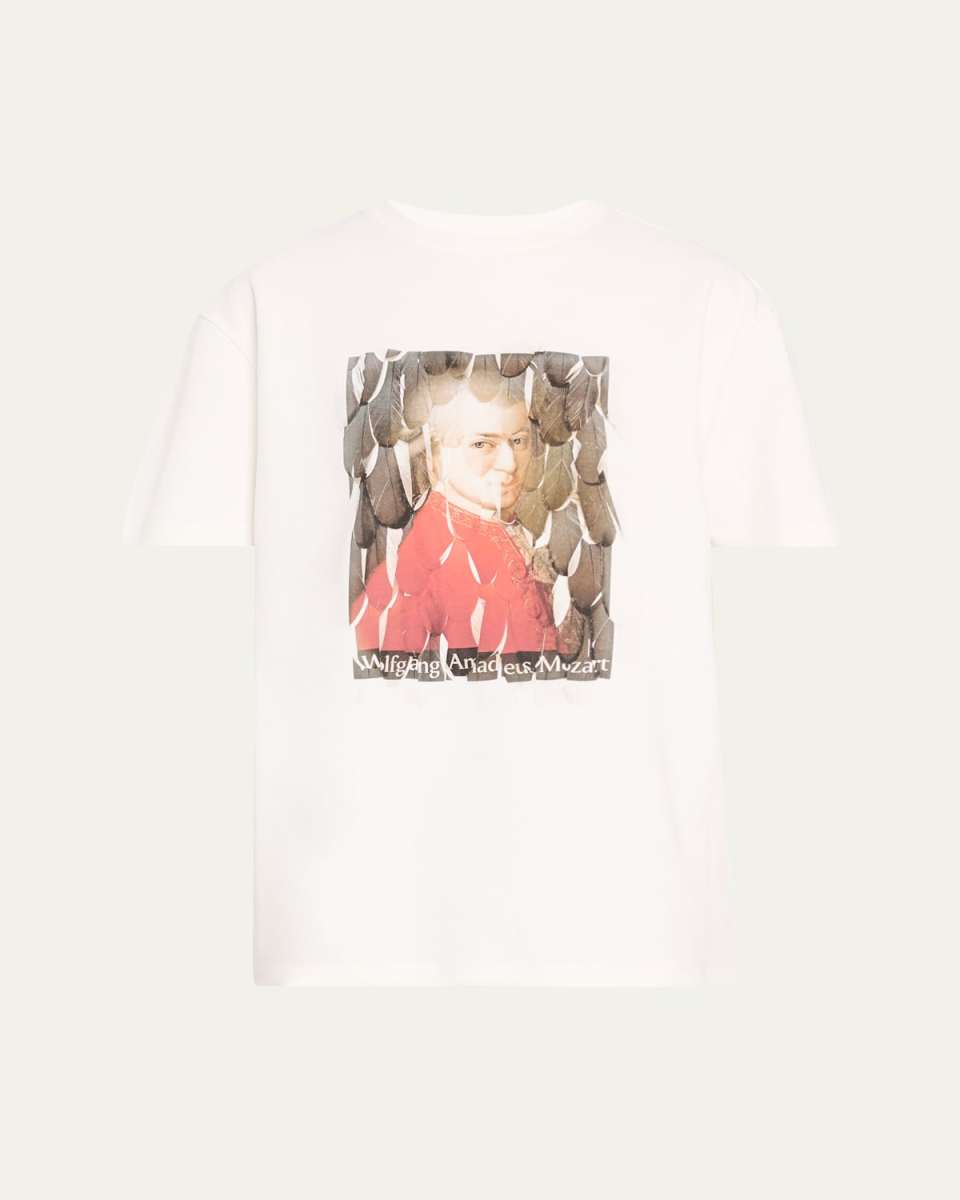 Feather Mozart Print T-Shirt